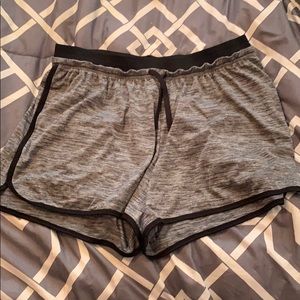 Grey running shorts
